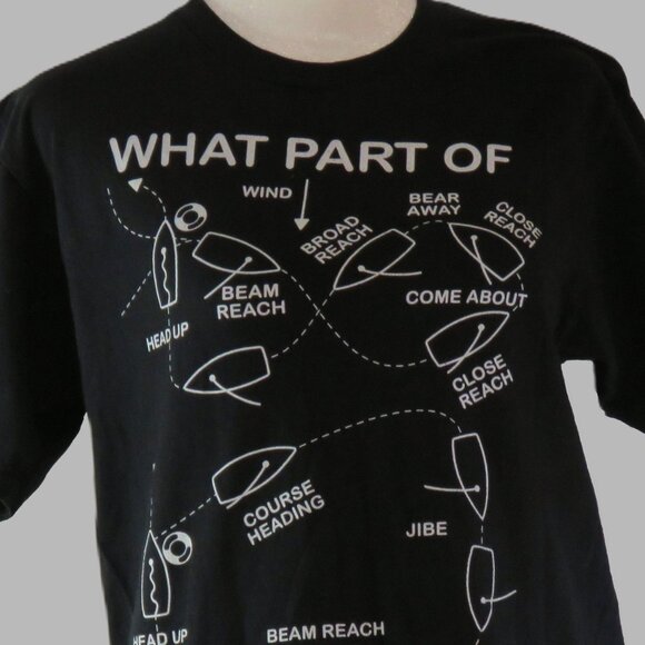 Unisex What Part of Sailing Don't You Understand T-Shirt Size M (C968) - Picture 1 of 5